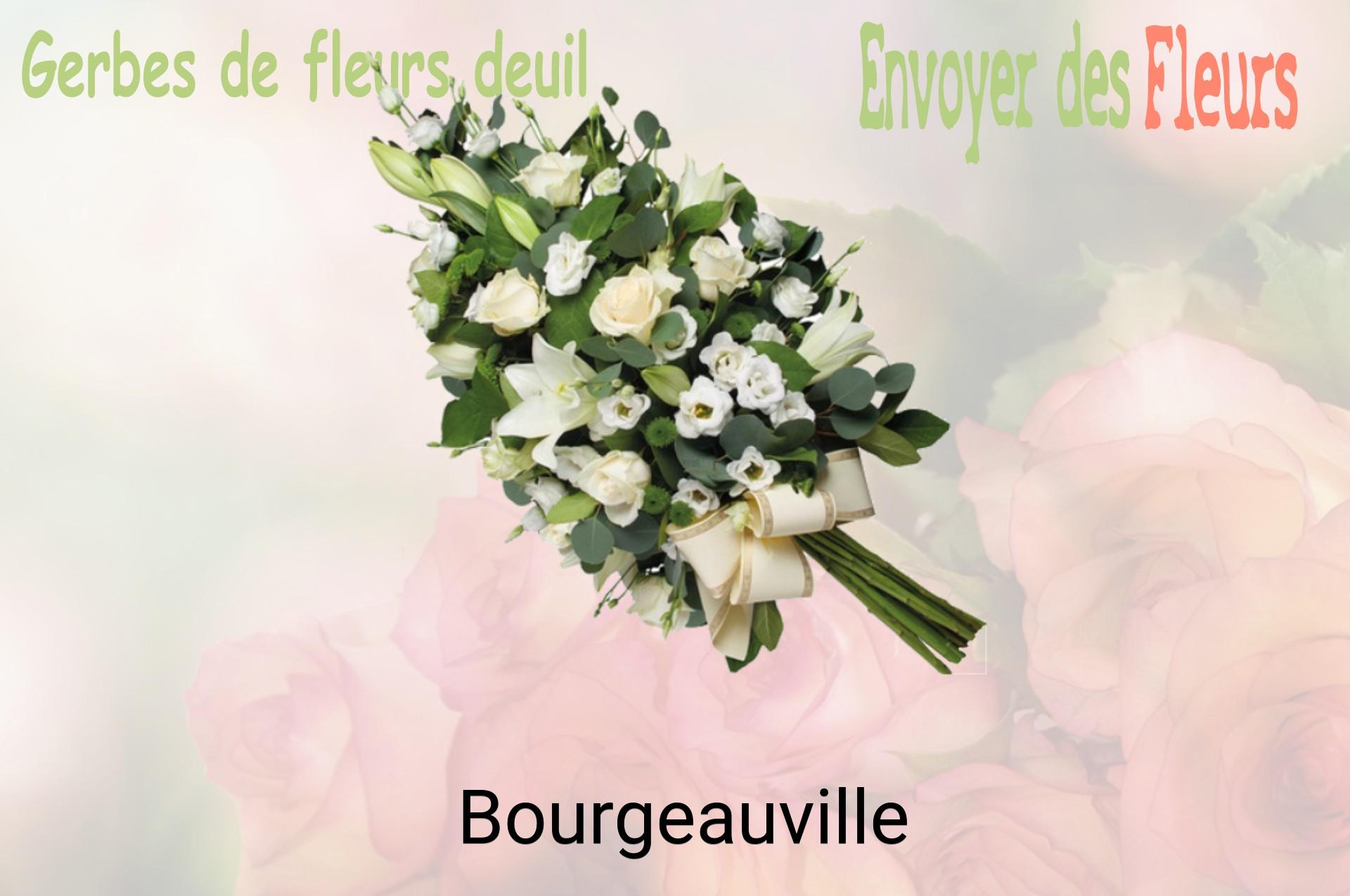 Gerbe de fleurs de deuil livrée à Bourgeauville